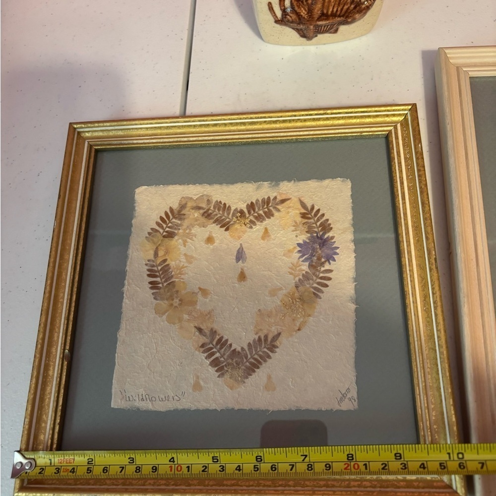 Framed Botanical Art Set with Cream and Gold Accents - Picture 6 of 11